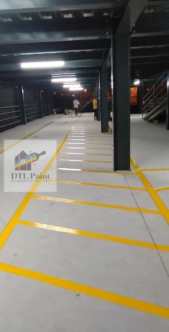 Joway Vàng - Thùng 25Kg - JWWF80RXA-154GL 25Kg- Sơn kẻ vạch, sơn giao thông gốc Acrylic mau khô màu Vàng, có bi