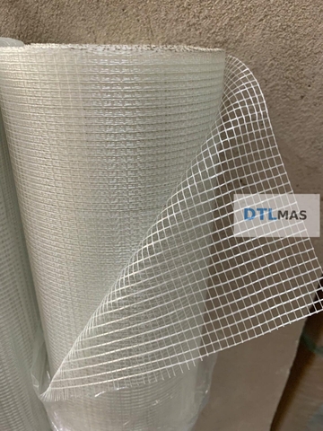 Lưới Thủy Tinh Mắt 5x5mm 145g/m² Cuộn 1x50m – Lưới Gia Cường Chống Nứt