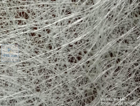 Vải thủy tinh không dệt 225g/m2, vải MAT khổ rộng 1.04m - Làm Khuôn Composite, bọc phủ FRP