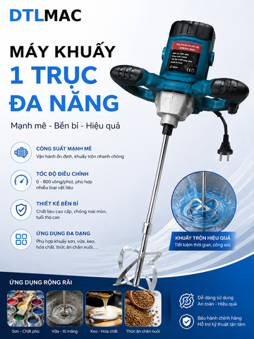 Máy khuấy 1 trục đa năng cầm tay SUNFAFA-K168  Công suất 3200W - 220V