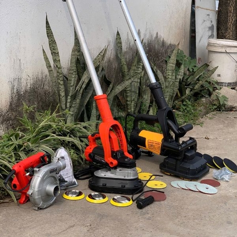 Cán dài máy mài 3 đĩa GS8230 - Phụ kiện máy mài 3 đĩa