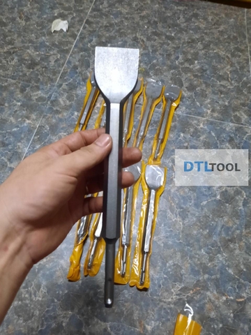 Mũi Đục Bê Tông Dẹt 4cm Dài 28cm Chuôi 14 | Đục Phá, Tẩy Vữa, Vệ Sinh Nền