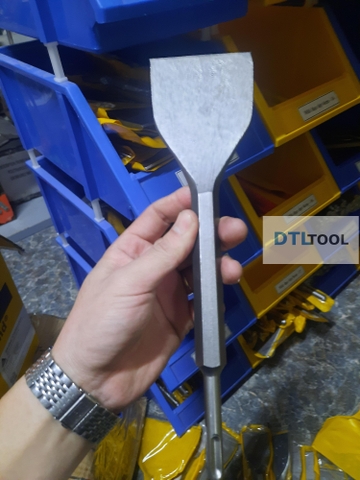 Mũi Đục Bê Tông Dẹt 8cm Dài 28cm Chuôi 14 | Đục Phá, Tẩy Vữa, Vệ Sinh Nền