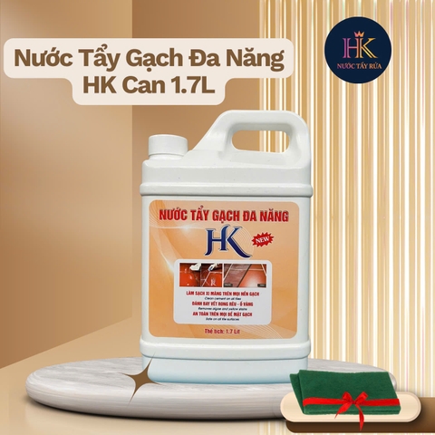 Nước Tẩy Gạch Đa Năng HK – Tẩy Xi Măng, Rong Rêu, Ố Vàng 1.7 Lít