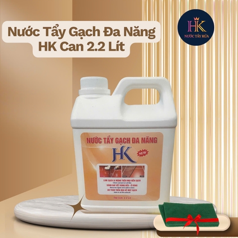 Nước Tẩy Gạch Đa Năng HK – Tẩy Xi Măng, Rong Rêu, Ố Vàng 2.2 Lít