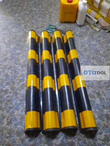 Ốp Góc Cột Cao Su Phản Quang 780x95x8mm Tròn ADTL | Bảo Vệ Góc Tường, Góc Cột Nhà Xe & Tầng Hầm