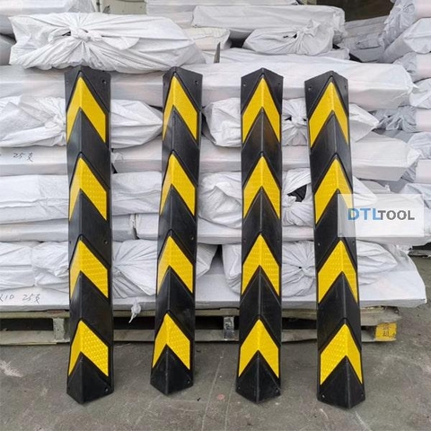 Ốp Góc Cột Cao Su Phản Quang 780x95x9mm Vuông SDTL | Bảo Vệ Góc Tường, Góc Cột Nhà Xe & Tầng Hầm