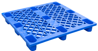 Pallet nhựa 1100x1100x140mm - Tải trọng 500-1000Kg - Xanh dương - BPG110.110.NP02-2