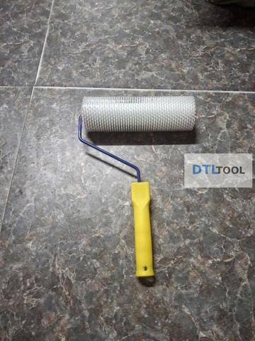 Rulo Phá Bọt Khí Nhựa VDTL 230mm – Gai 13mm | Con Lăn Gai Epoxy, Vữa Tự San Phẳng