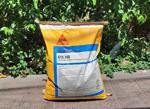 Sika MonoTop 615 HB  - Bao 25kg - Vữa sửa chữa bê tông Polymer cải tiến bám dính cao