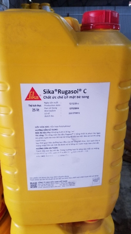 Sika Rugasol-25L - Phụ gia tạo nhám bề mặt bê tông