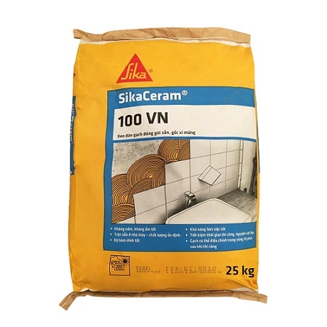 SikaCeram 100HP Grey 25kg - Keo dán gạch cao cấp