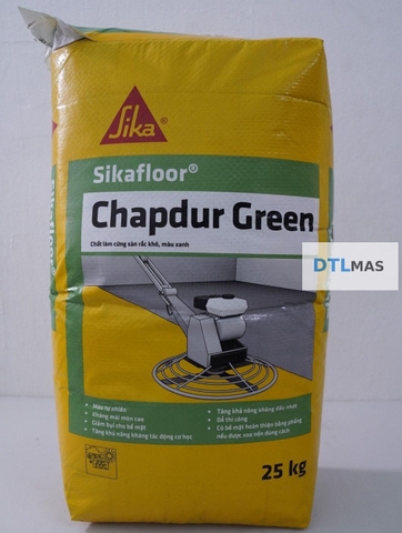 Sikafloor Chapdur Green 25kg - Bộ rắc tăng cứng mặt sàn bê tông màu Xanh (Hardener)