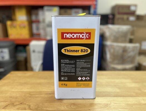 Neomax Thinner 820 - Hộp 4Kg - Dung Môi Pha Chống Thấm Gốc Polyurethane, Tăng Bám Dính
