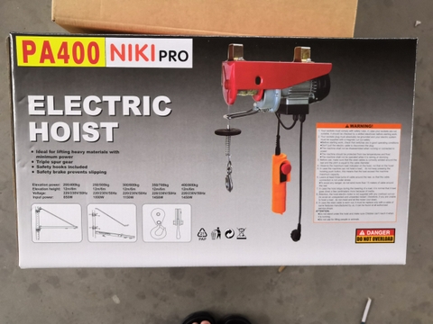 Máy Tời Treo NIKI PA400-12m