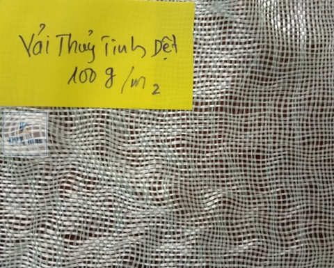 Vải thủy tinh có dệt 100g/m2 - Vải thủy tinh chống cháy, cách nhiệt, cách âm tốt