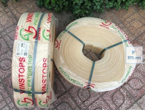 VINSTOPS KN200 - Băng Cản Nước PVC Cho Khe Co Giãn, Mạch Ngừng Bê Tông - Khổ Rộng 200mm