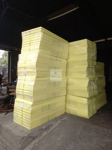 Xốp XPS dày 25mm, Tỉ trọng 35kg/m3, Kích thước 1200x600mm. Xốp cách âm, cách nhiệt, chống nóng, bảo vệ lớp chống thấm, chèn khe lún