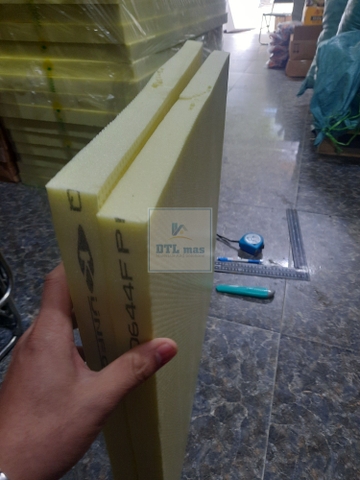 Xốp XPS dày 30mm, Tỉ trọng 35kg/m3, Kích thước 1200x600mm. Xốp cách âm, cách nhiệt, chống nóng, bảo vệ lớp chống thấm, chèn khe lún