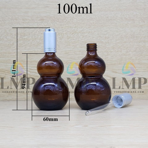 Chai hồ lô nắp nhấn 100ml