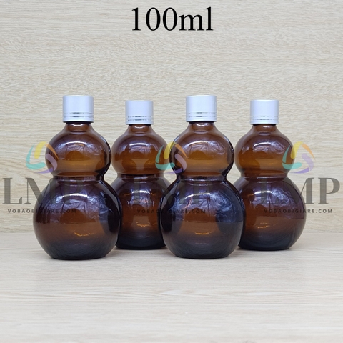 Chai hồ lô nắp xi 2 viền 100ml