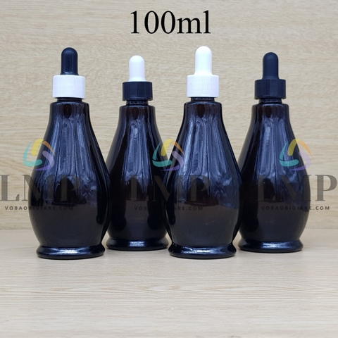 Chai đèn dầu nắp bóp khoen nhựa sọc 100ml