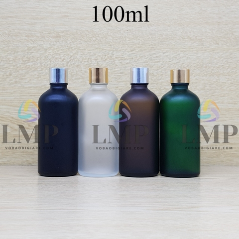 Chai tinh dầu phun mờ nắp xi KO viền 100ml