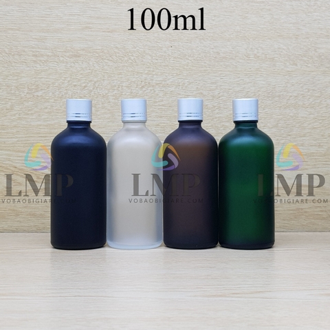 Chai tinh dầu phun mờ nắp xi 2 viền 100ml