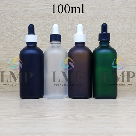 Chai tinh dầu phun mờ nắp bóp khoen nhựa sọc 100ml