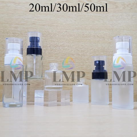 Chai thủy tinh đầu phun sương loại nhỏ