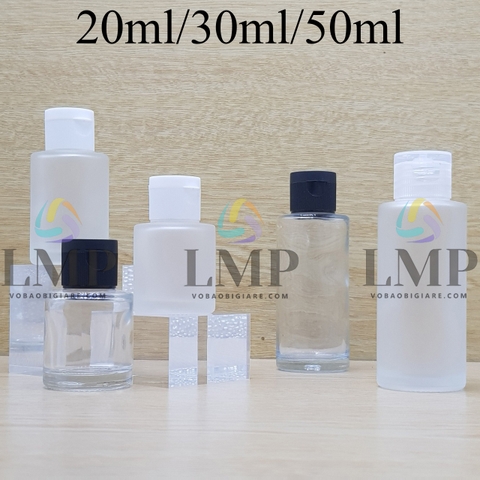 Chai thủy tinh nắp bật sọc