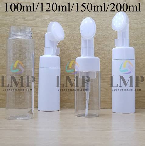 Chai tạo bọt đầu massage oval