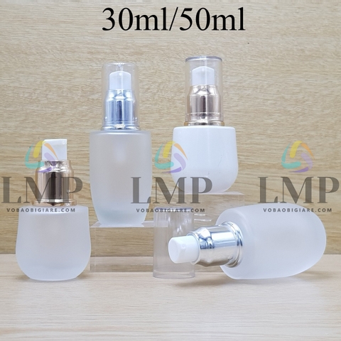 Chai thủy tinh bầu đầu xịt giọt xi