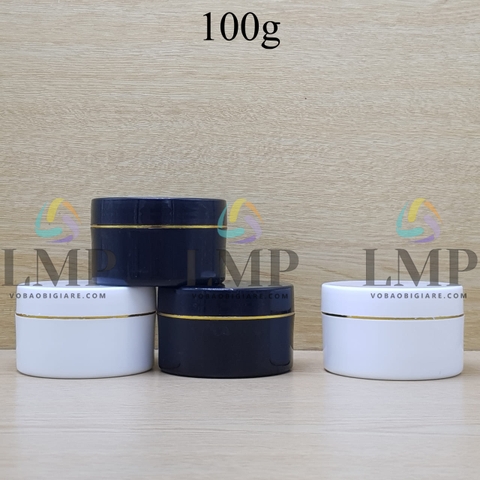 Hũ K100 viền vàng/bạc 100g