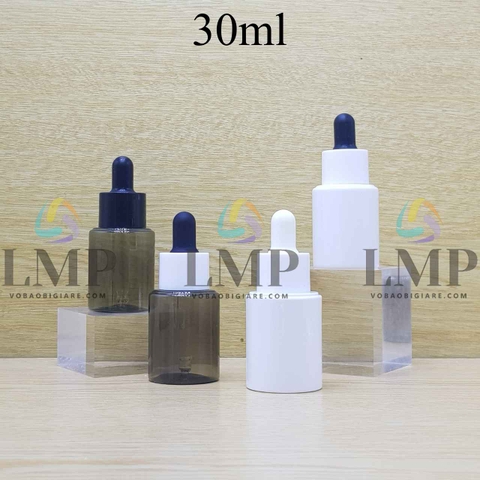 Chai PETG vai ngang nắp bóp khoen nhựa 30ml