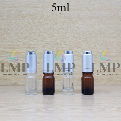 Chai tinh dầu nắp nhấn 5ml