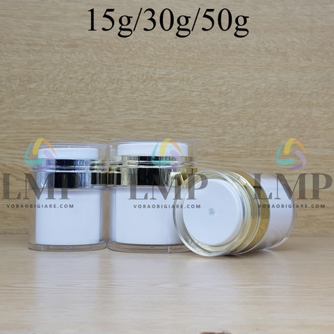 Hũ acrylic nhấn nhấn không 15g 30g 50g