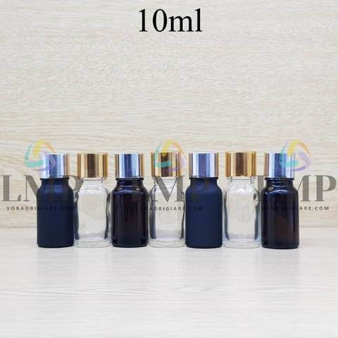 Chai tinh dầu nắp xi KO viền 10ml