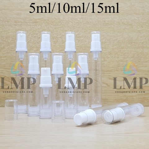 Chai hút chân không nắp trắng