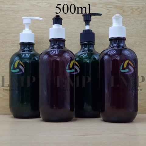 Chai PET 38g vòi van sọc 500ml
