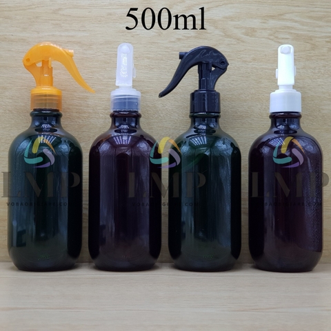 Chai PET 38g vòi xịt kiếng 500ml