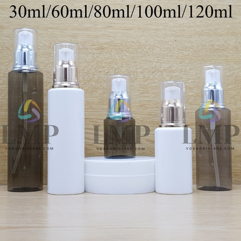 Chai PETG vai ngang đầu xịt giọt xi