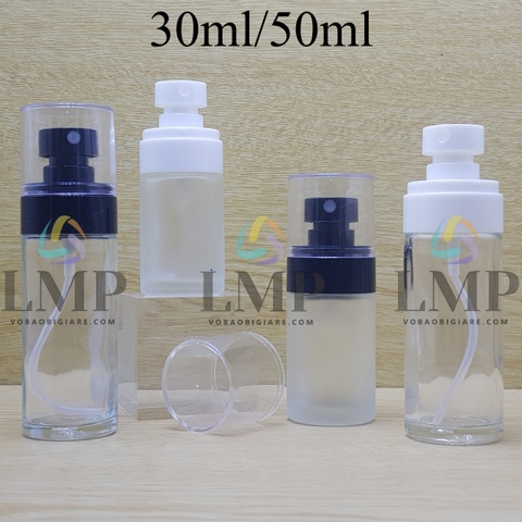 Chai thủy tinh đầu phun sương loại to