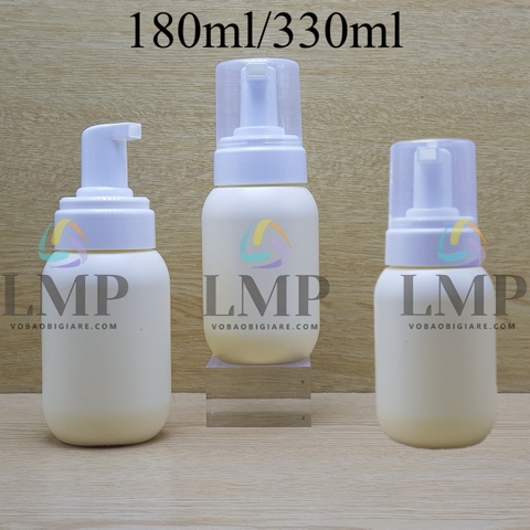 Chai HDPE tạo bọt nắp nhựa