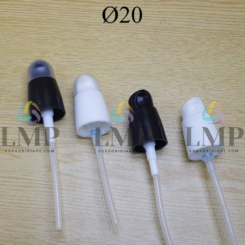 Đầu xịt giọt nắp chụp trong mờ Ø20