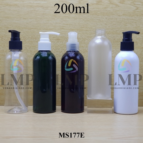 Chai 24g vai tròn vòi van sọc 200ml