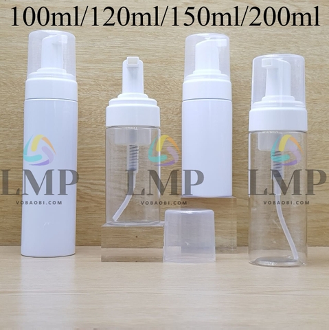 Chai tạo bọt nắp trắng ( VN )