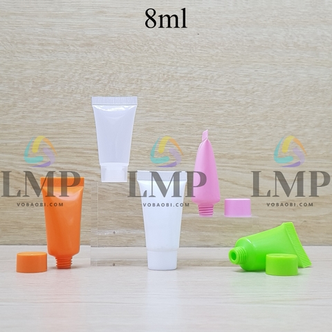 Tuýp nhựa miệng tuýp 6mm nắp vặn 8ml