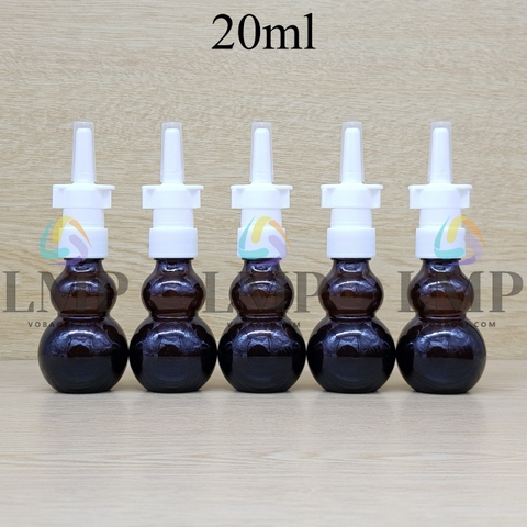 Chai hồ lô xịt mũi có khóa 20ml
