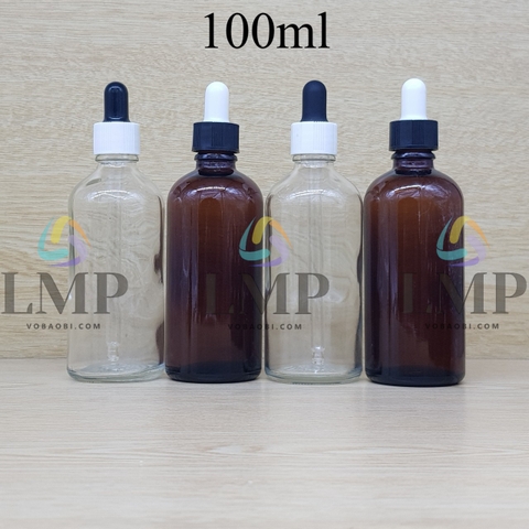 Chai tinh dầu nắp bóp khoen nhựa sọc 100ml